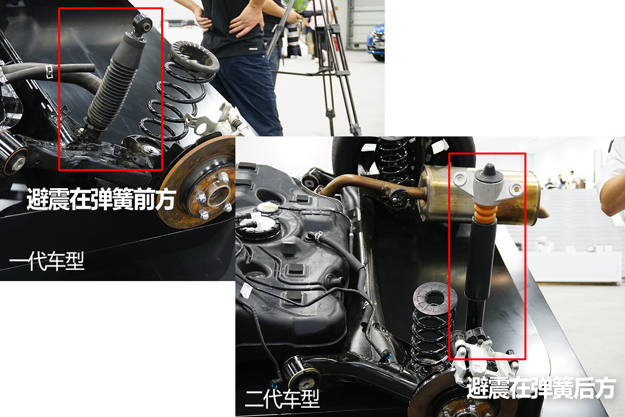 Position layout of shock absorber